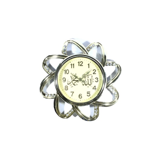 jam dinding 40cm gold