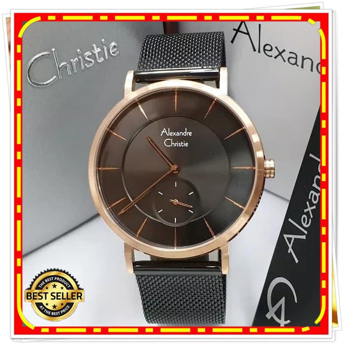 ALEXANDRE CHRISTIE AC 8586 PRIA ROSEGOLD BLACK ORIGINAL