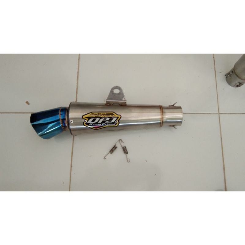 silincer knalpot dpj ori gread B segienam blue full ngkerr