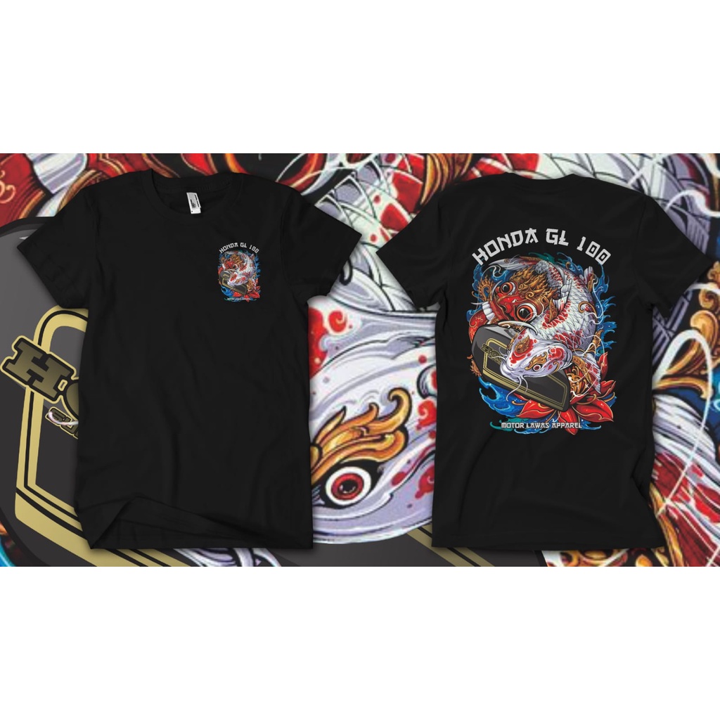 Jual Kaos Honda Gl 100 Koi Barong Kaos Honda Gank Baju Motor Honda Pria