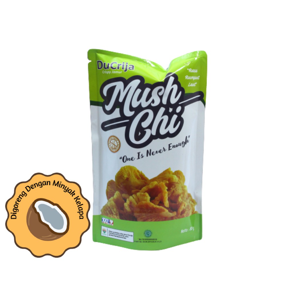 

Ducrija Mush Chi Cemilan Jamur Crispy Gluten Free rasa Rumput Laut 80 gr