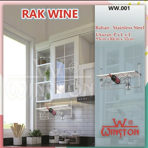 RAK WINE HOLDER STAINLESS STEEL WINSTON WW 001