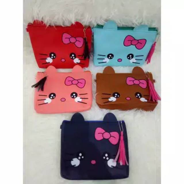 =KCTP=KITTY CUTE 2IN1/TAS SELEMPANG/SLING BAG/TAS SLEMPANG/HELLO KITTY