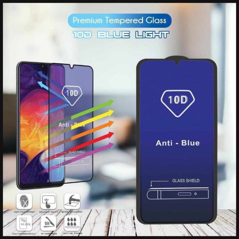 Tempered Glass 10D Anti Blue Anti Radiasi OPPO A1K/A9/A7/A12/A52/A53/RENO2F/4/4F/A33/F9/F11PRO/F1S