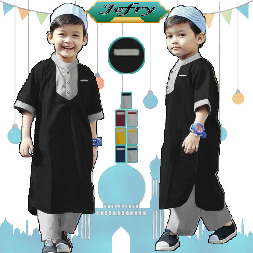 LVB Setelan Koko Anak JEFRY/Baju Setelan Anak Murah/Baju Koko Anak Laki-laki/21143 21146 21149 21151