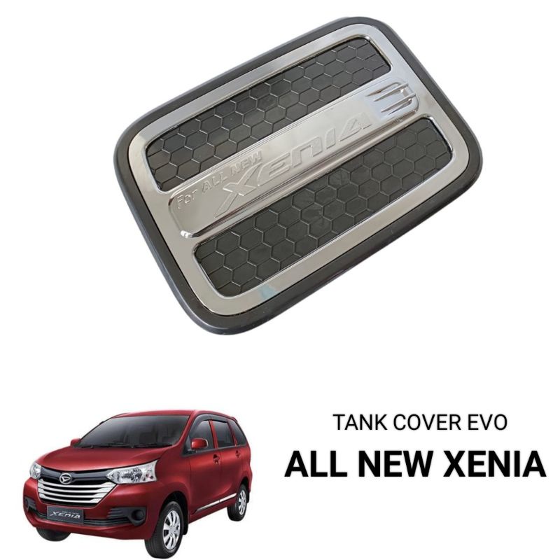 TANK COVER PELAPIS TUTUP BENSIN ALL NEW XENIA HITAM EVO