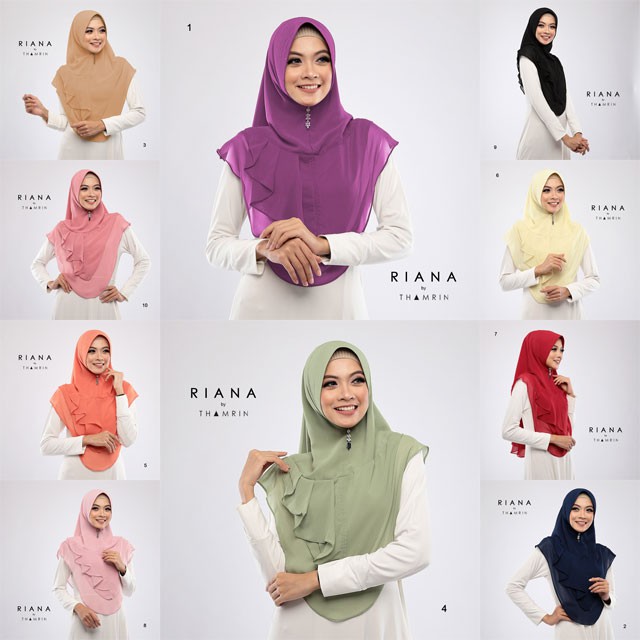 Khimar Mini Riana ori by thamrin Hijab Ceruty Ultimate