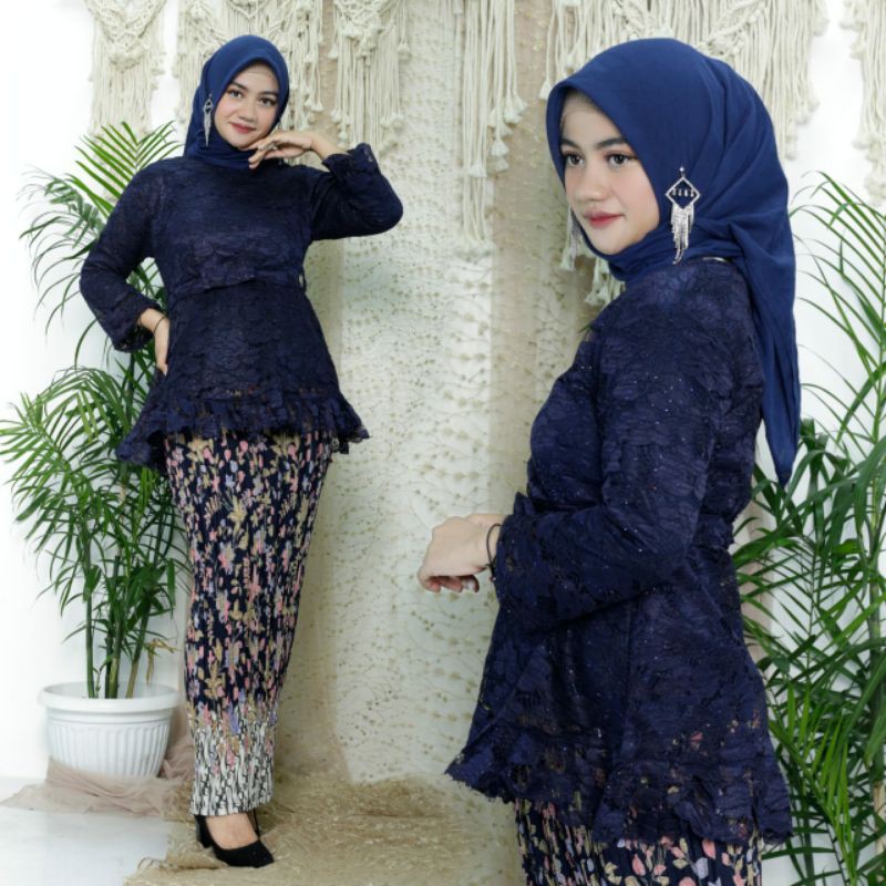 ADE&gt; SET KEBAYA KEJORA / BAJU KEBAYA BRUKAT MODERN / KEBAYA WISUDA MODERN - OUTFIT KEBAYA PESTA CTK