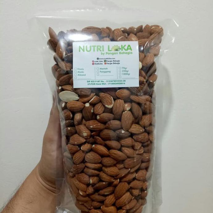 

Diskon Kacang Almond Panggang Tanpa Cangkang, Tanpa Garam (Natural) 1 kg Promo Awal tahun