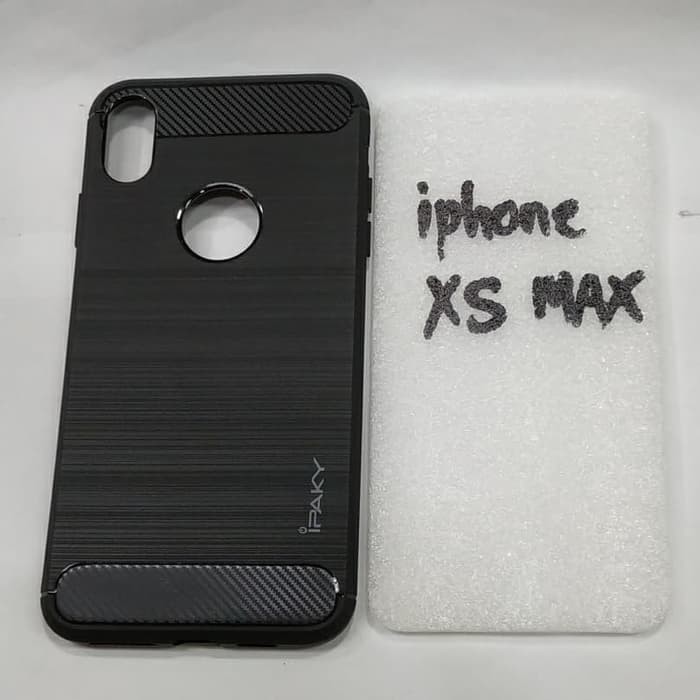 IPHONE XS MAX softcase ipaky IPHONE XS MAX silikon karet hitam