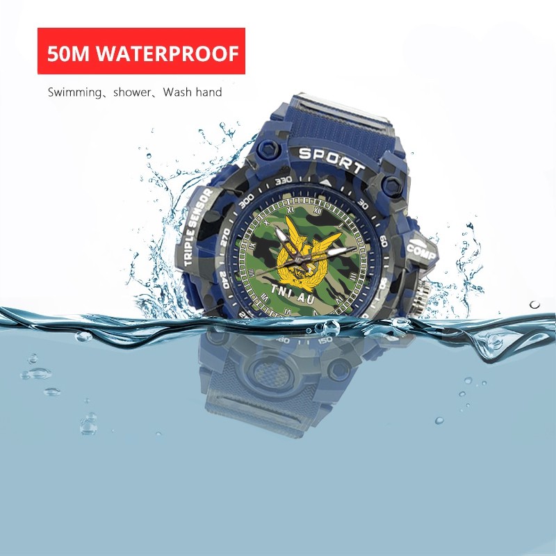 (SPECIAL EDITION) JAM TANGAN LOGO TNI-AU WATER RESISTANT NO.11