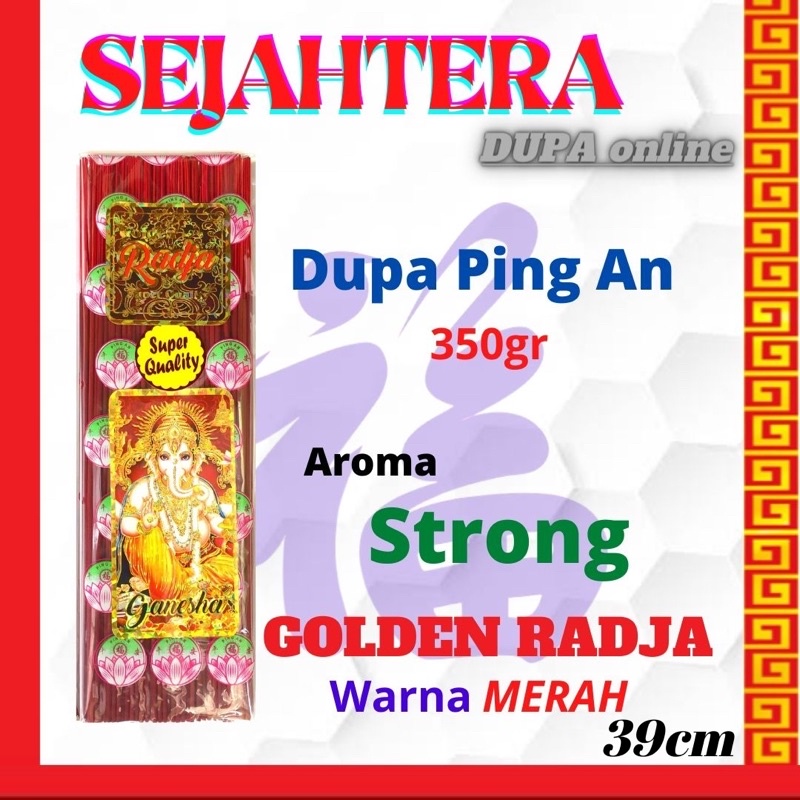 Dupa Hio Ping An Strong gorden Radja Pouch isi 350 gram