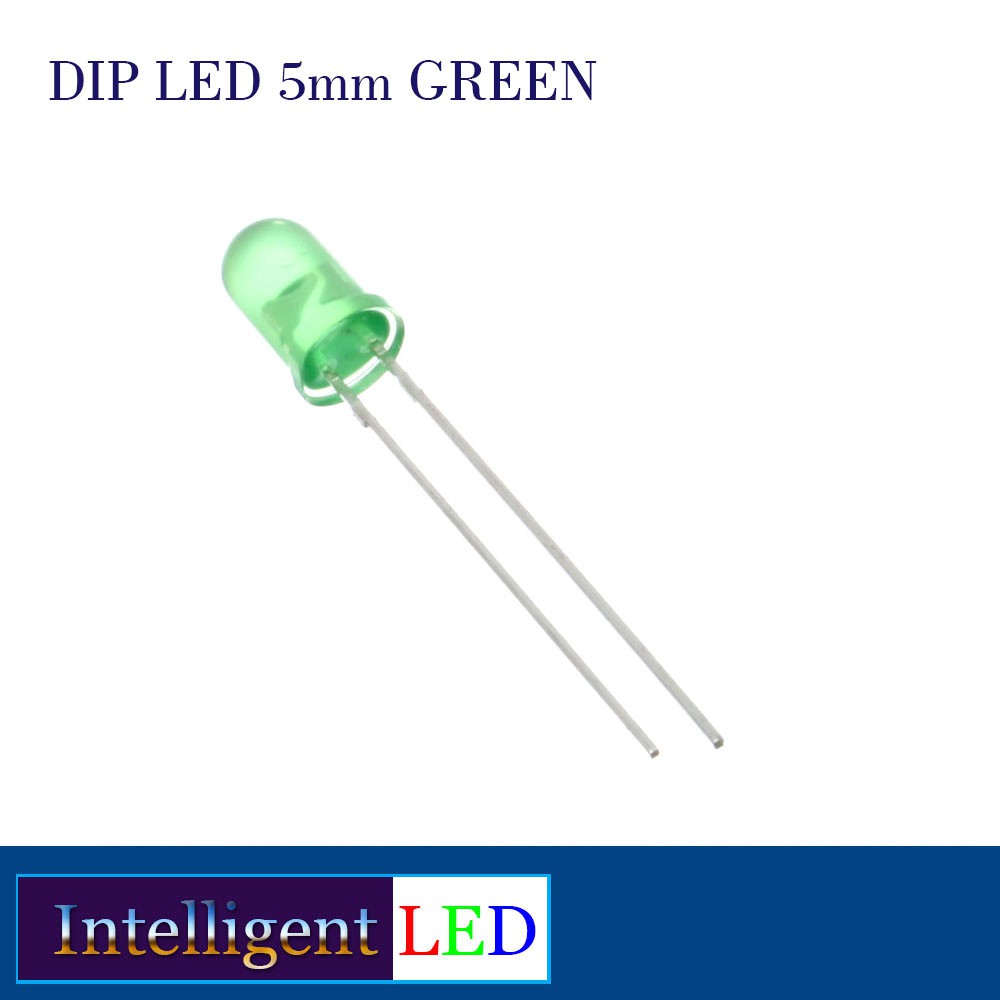 DIP LED 5mm GREEN