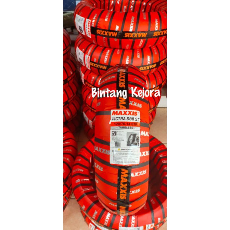 BAN LUAR MAXXIS TUBELESS TUBLES MAXXIS VICTRA S98 ST 120 70 14 BAN BELAKANG MOTOR MATIC PCX AEROX
