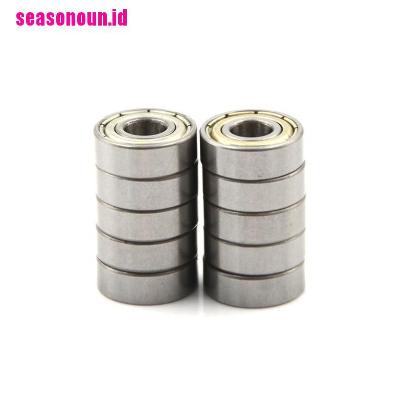 10pcs 696ZZ Deep Groove Miniatur Ball Bearing 6x15 X 5mm Bahan Metal