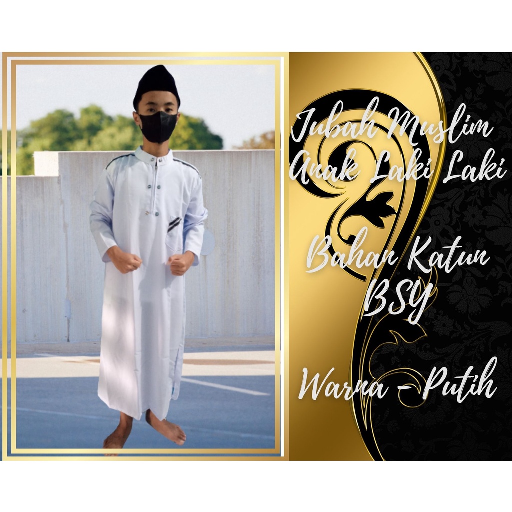 Jubah Gamis Anak Laki-laki Pakaian Muslim Anak laki Laki Baju Gamis Anak Cowok Baju Gamis Anak Laki 