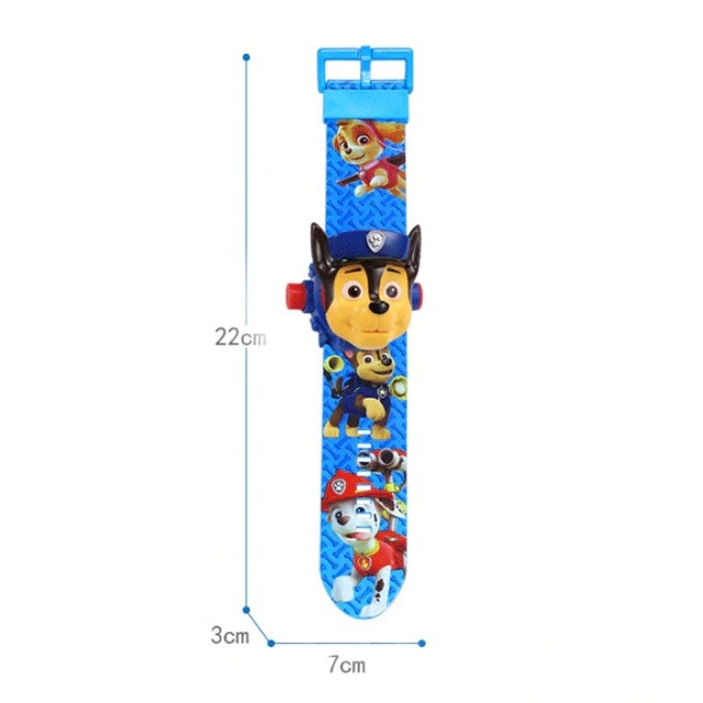 Jam Tangan LED Anak Paw patrol Projection Model Dog Everest - PP3189 - Blue