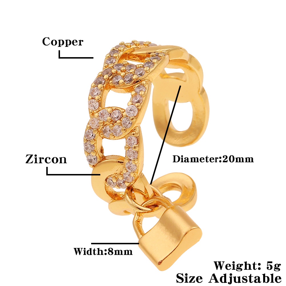 Geometris perhiasan tangan kepribadian kreatif Kuba rantai kunci cincin bunga desain aksesoris pembu