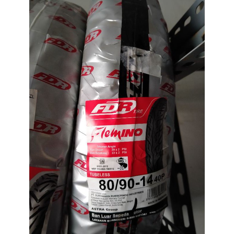 ban tubles matic fdr flemino depan uk 80/90-14
