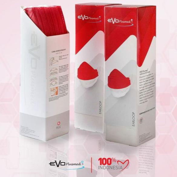 ( BISA COD ) MASKER EVO PLUSMED SUPER BLACK AND SUPER WHITE LIMITED EDITION ORI - Hitam BERKUALITAS