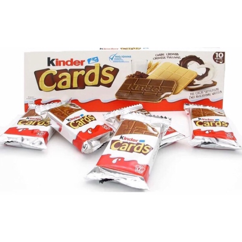 

Kinder cards biscuit