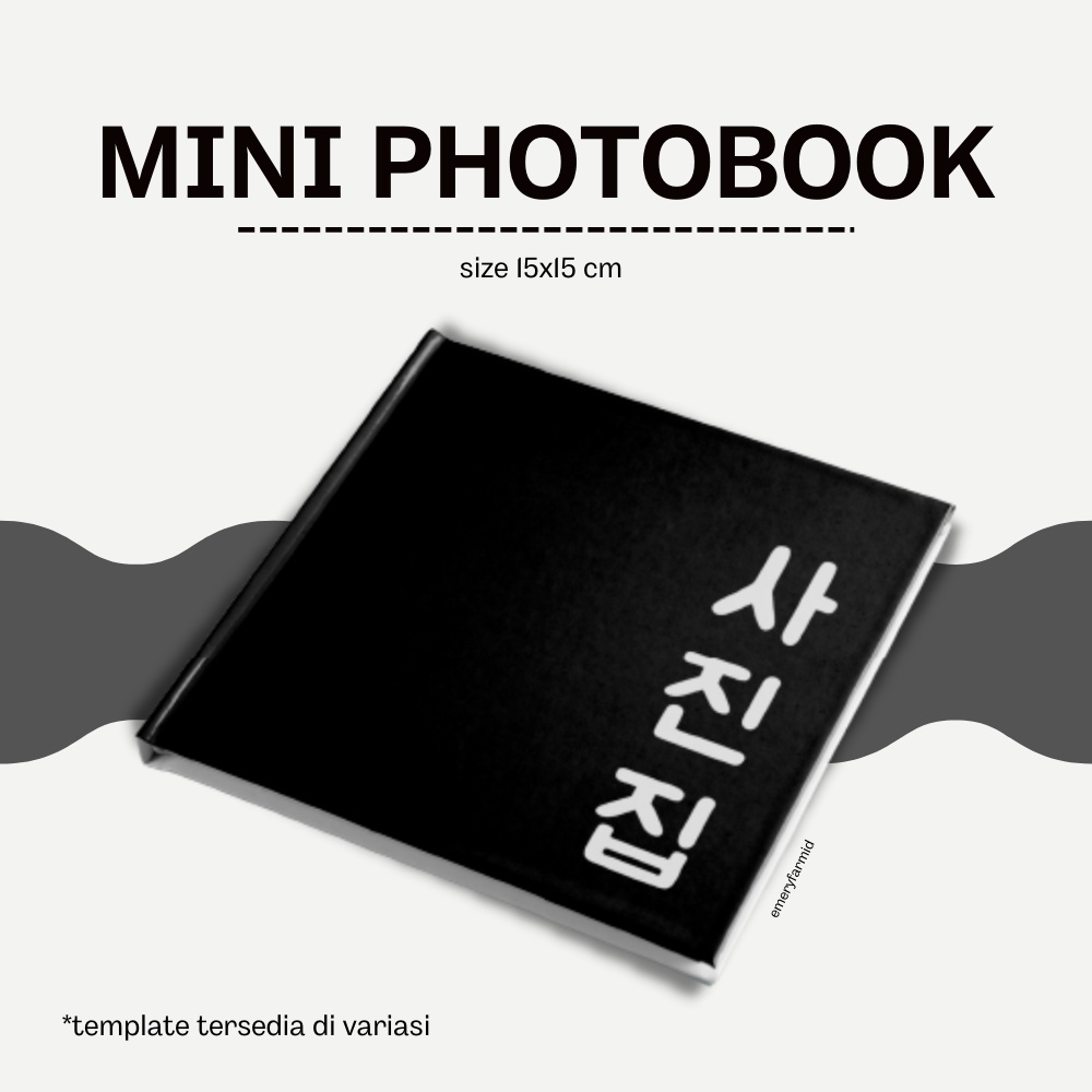 Print / Cetak Mini Photobook size 15x15 cm