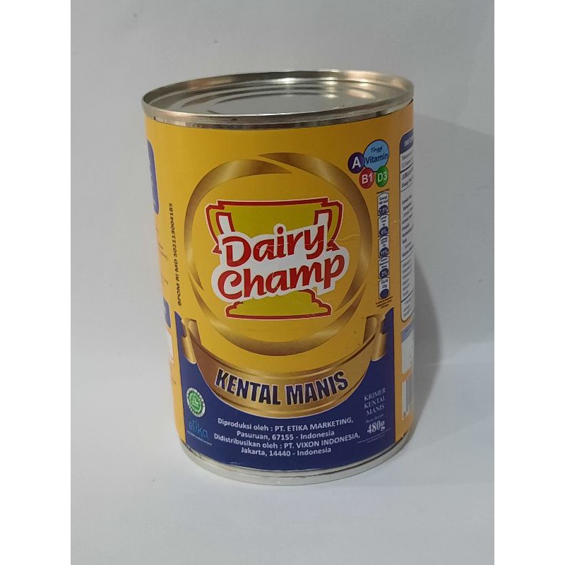 

DAIRY CHAMP 480 GR SUSU/KRIMER KENTAL MANIS