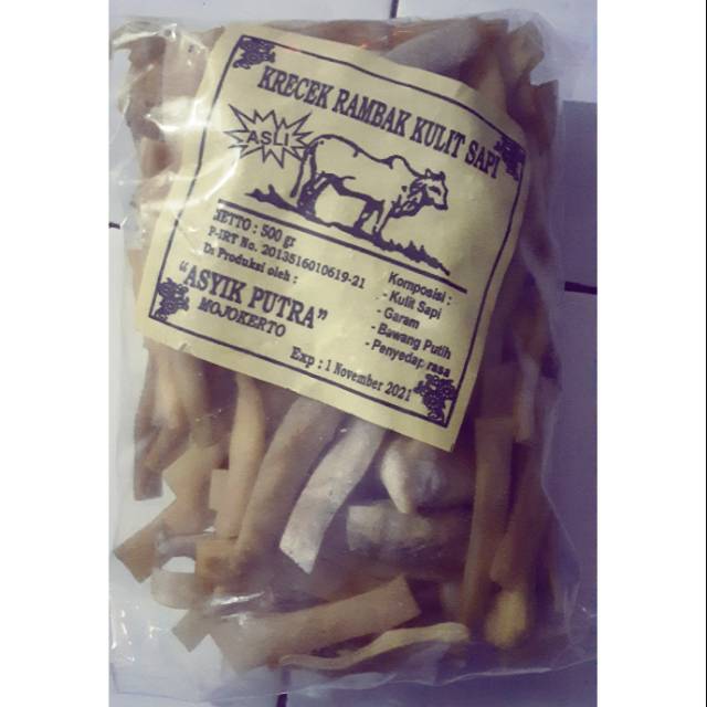 

Kerupuk rambak mentah