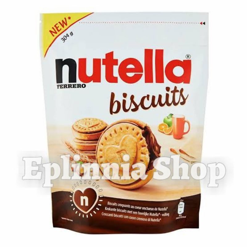 

Nutella Fererro Biscuits Chocolate Pouch 304 gr - Nutela Ferero