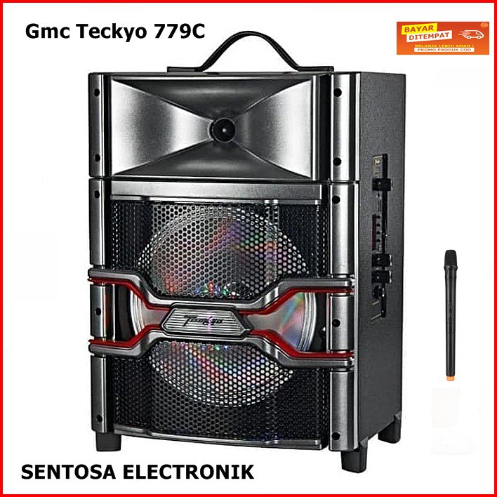 GMC TECKYO 779C Speaker Portable/Pengeras Suara Portable BLUETOOTH USB