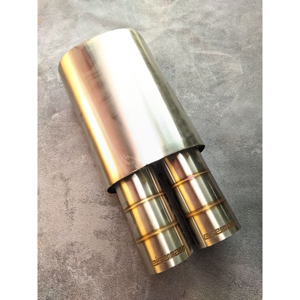 Disc Knalpot Racing Mobil Sebring Eisenmann Ujung Cabang Dua Suara Ngebas/Knalpot Ngebas Ukuran