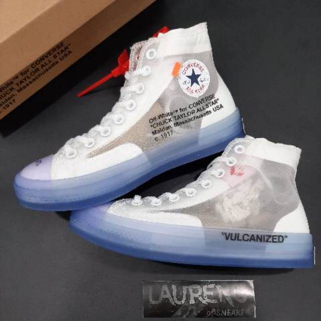  Sepatu  Converse  70s High Vulcanized  X Off White V2 Virgil 