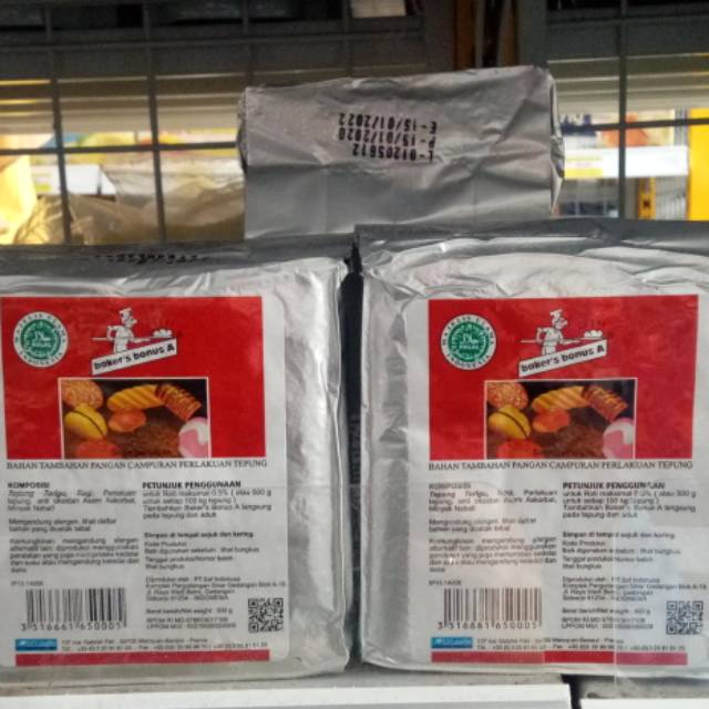 

BAKER'S BONUS A IMPROVER 500gr pengembang roti tawar, manis & pao dll
