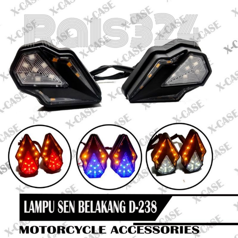 Lampu Sen Sein Tempel Led Running Senja Motor Cbr 150r R15 V3 Vixion Ninja RR Dll