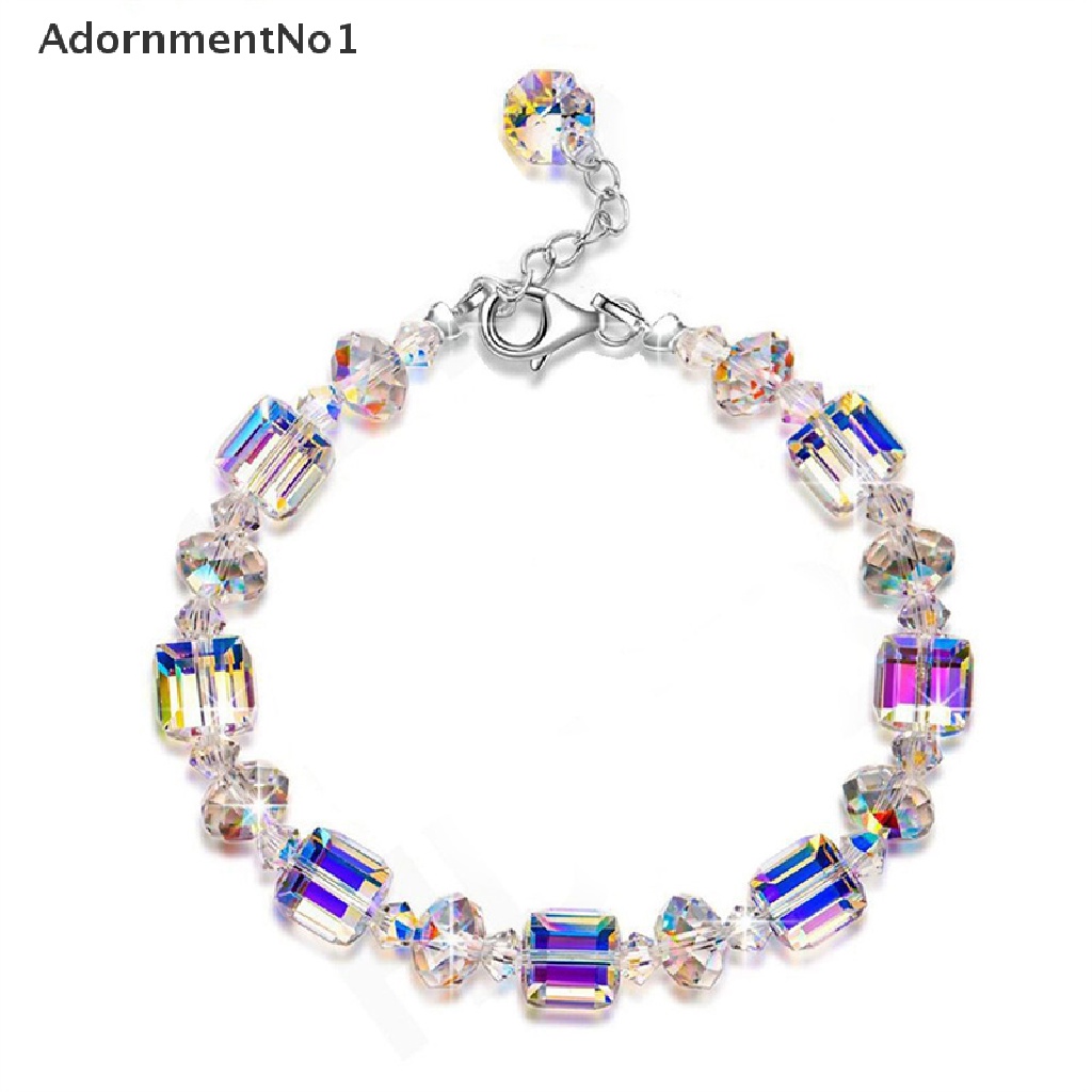 (AdornmentNo1) Gelang Tangan Kristal Aurora Borealis Untuk Wanita