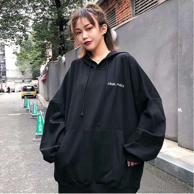 CHUKE_STUDIO HOODIE SWEATER - SIZE L.XL.XXL - STYLE KOREA FLEECE TEBAL