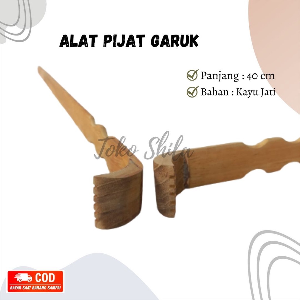 Alat Pijat Garuk Punggung/ Alat Garuk Bahan Kayu