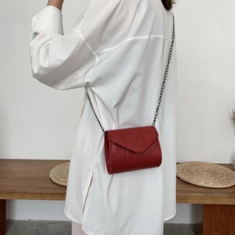 N_B_S / STEFANY Tas Selempang Wanita Kekinian Selempang Rantai Wanita Slingbag Tas Selempang Mini