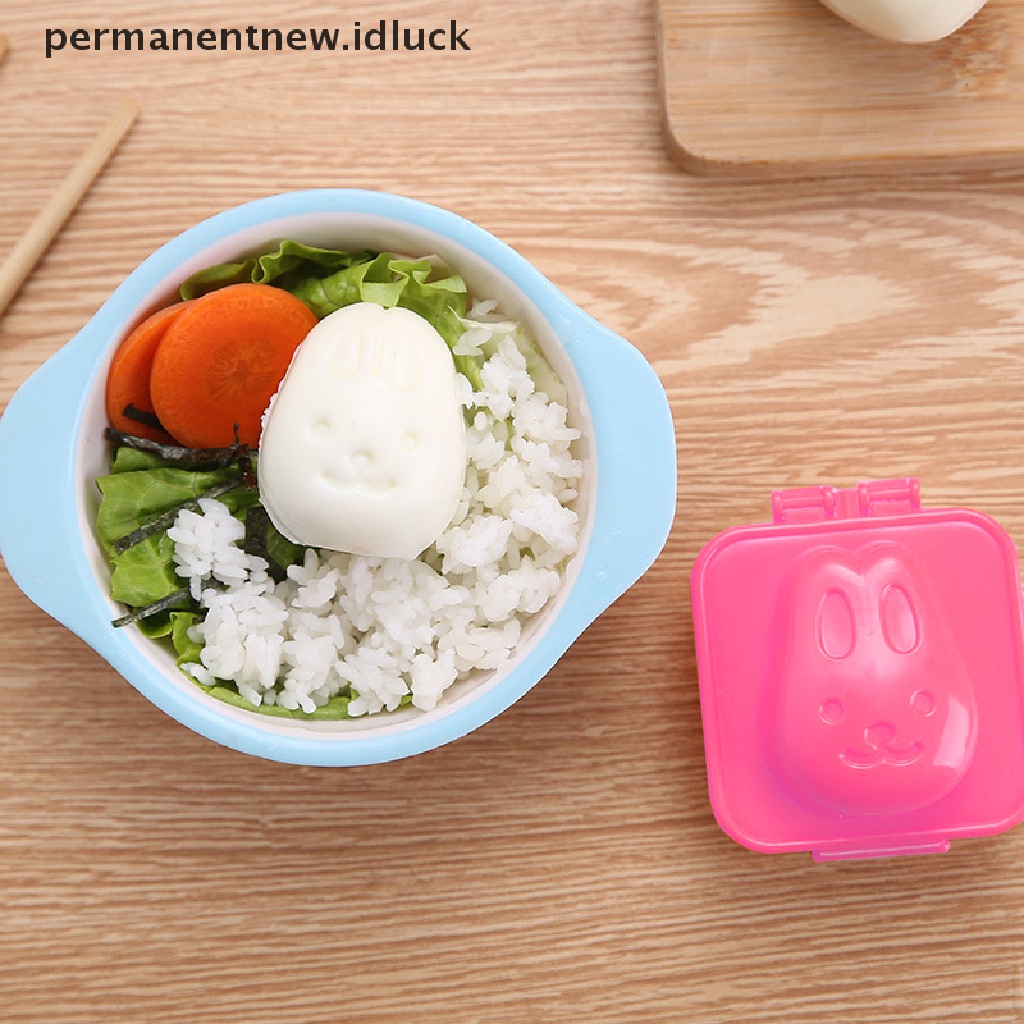 2 Pcs Cetakan Pembuat Bento Sushi Telur Rebus Bentuk Kartun Untuk Alat Dapur