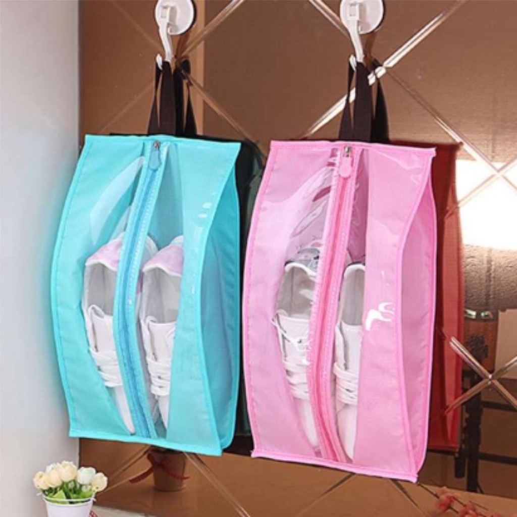 tas sepatu murah / simple traveling shoe bag / tas sendal / shoe organizer 637