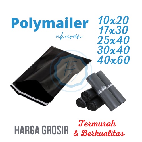 Plastik Polymailer Glossy (Satuan) 10x20 17x30 25x40 30x40 40x60 | Amplop Polymailer