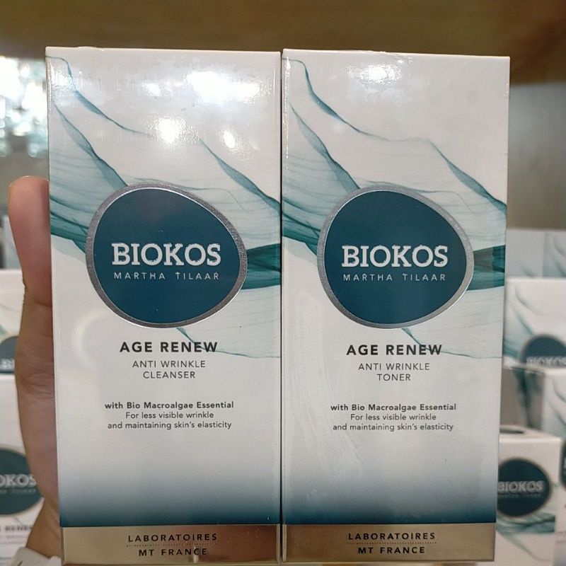 Biokos Age Renew Anti Wrinkle Cleanser dan Toner