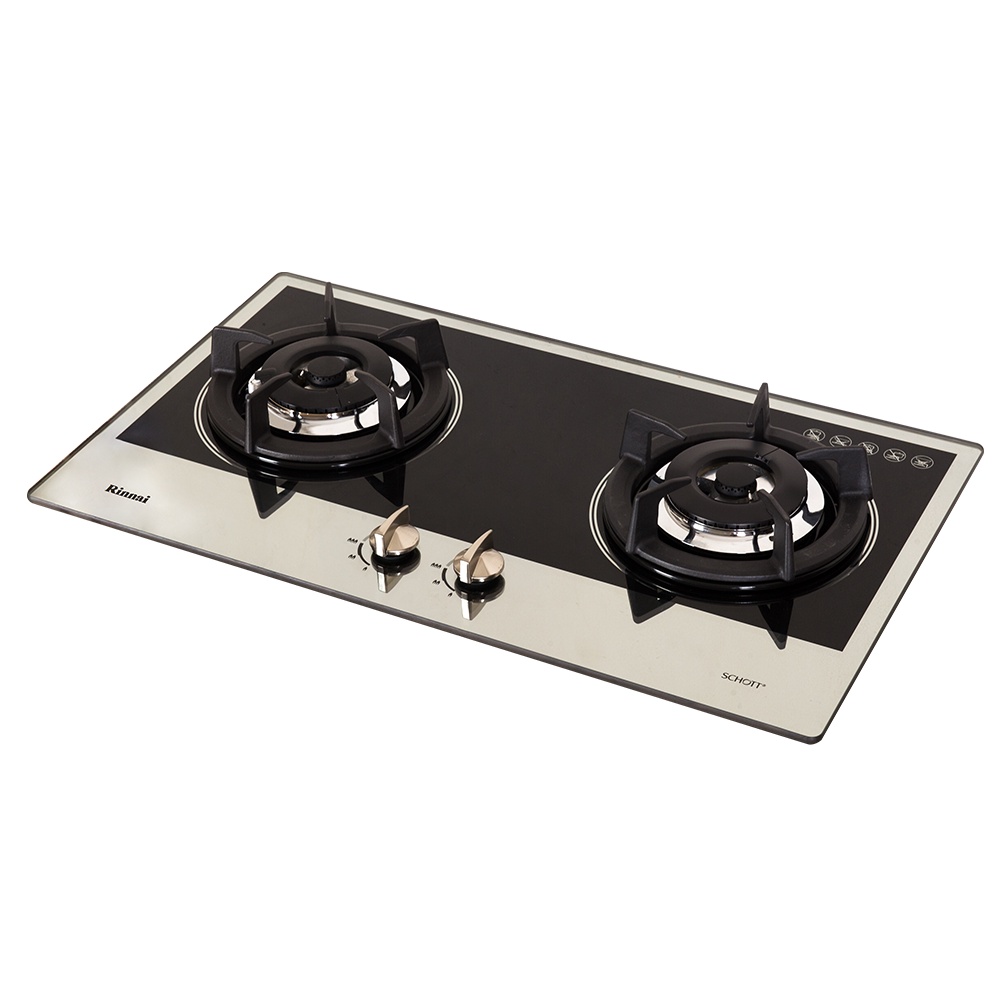 Kompor gas tanam built-in gas hob RINNAI RB-2GH-C MB RB2GHCMB