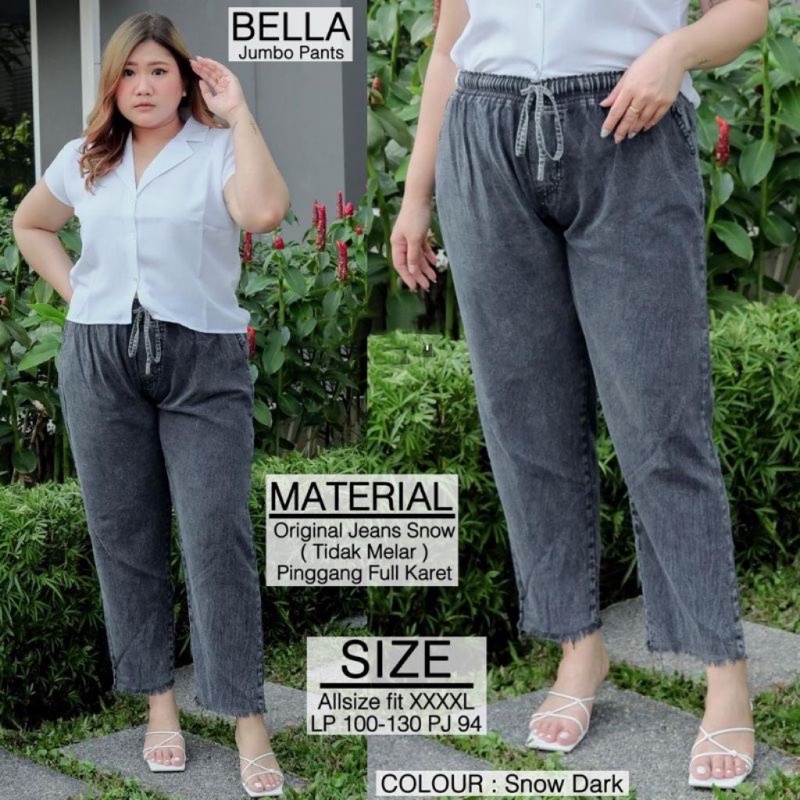 BELLA Baggy Jeans Rawis Super Jumbo LP 130  - Boyriend jeans super jumbo