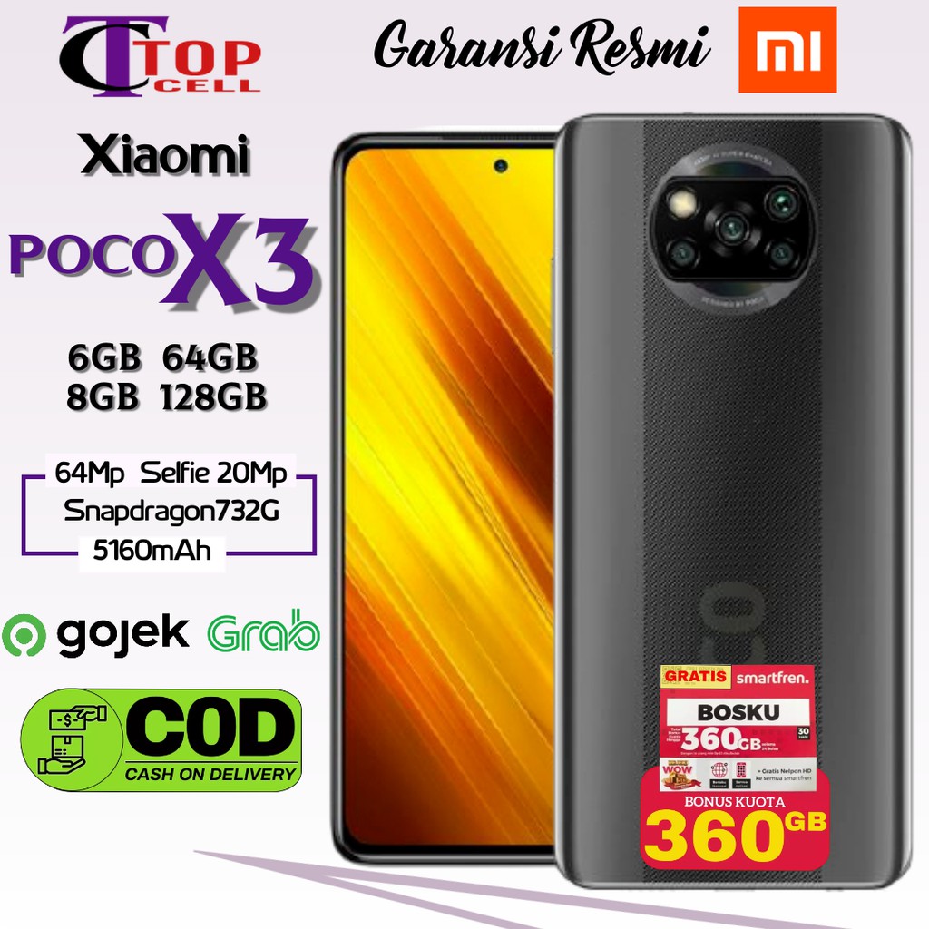 Poco X3 Ram 6GB+64GB - 8GB+128GB Garansi Resmi Xiaomi