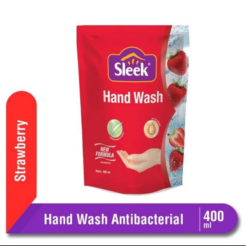 SLEEK HAND WASH ANTIBACTERIAL 400 ml.