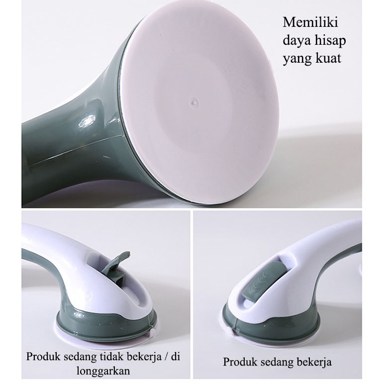 Suction Bathtub Portable Anti Licin Helping Handle Pegangan Tangan Kamar Mandi Handle Untuk Orang Tua Atau Disabilitas