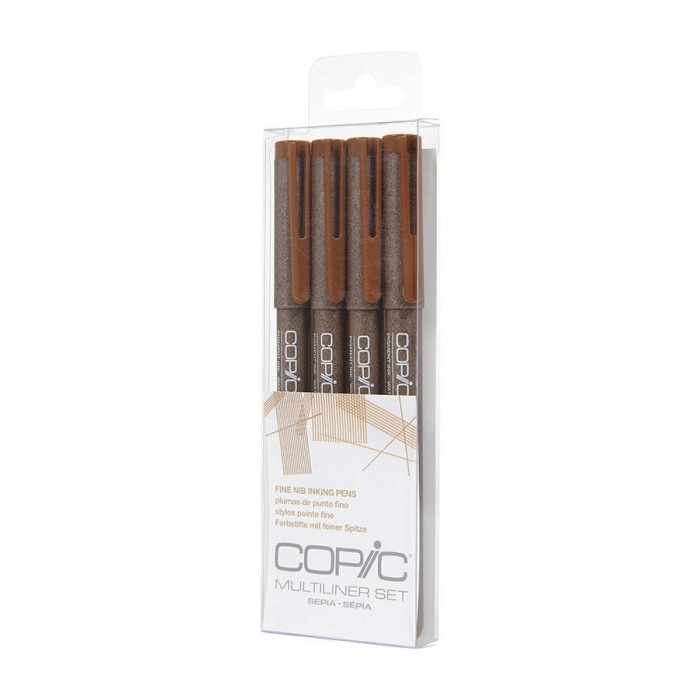 

(TERLARIS) COPIC Multiliner Set 4-pcs Sepia