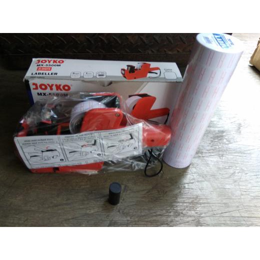 

◙ price labeller MX-5500M Joyko + kertas label 10 roll+ 2 pc tinta atk ◊