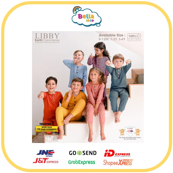 LIBBY EARTH SERIES SETELAN BAJU OBLONG PENDEK SETELAN BAJU OBLONG PANJANG - BELLA SHOP